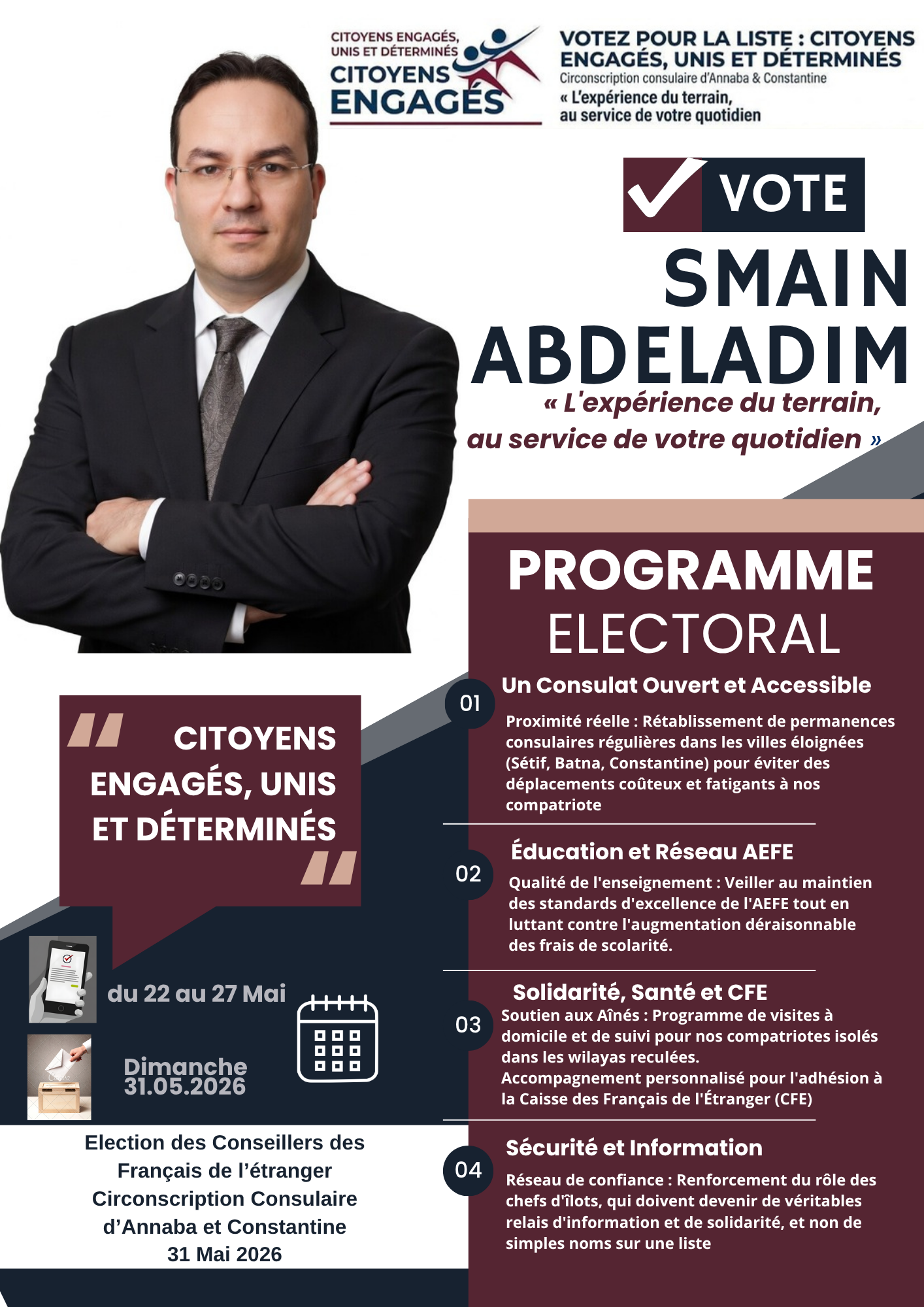 Smaïn Abdeladim - Programme électoral